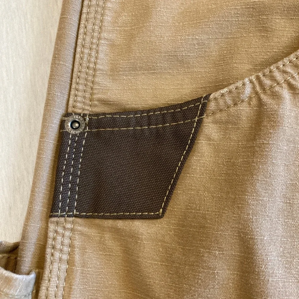Wrangler Workwear Pants Mens‎ 38x34 (Fit 38x32) Tan Ripstop Cargo Double Knee